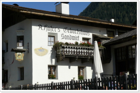 Andreas Hofer Geburtshaus im Passeiertal